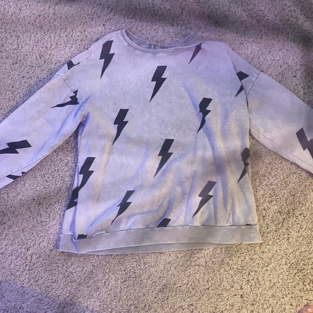 lighting bolt crew neck